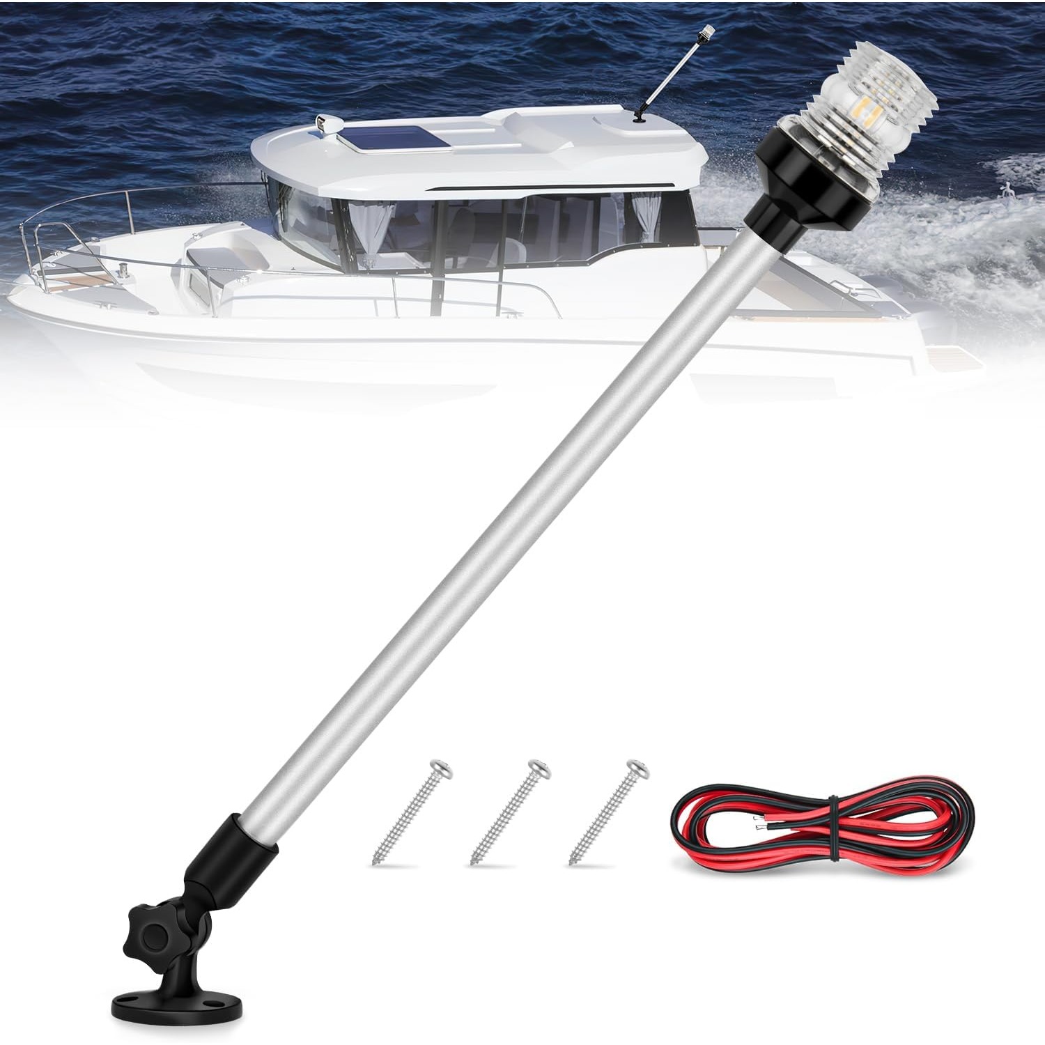 Fishing Boat Anchor - Luz de Popa para Barco Nilight,
