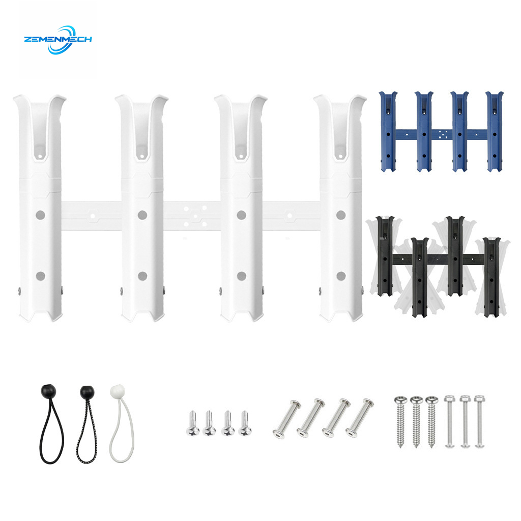 Fishing Boat Trailer - Soporte ajustable de plástico para cañas