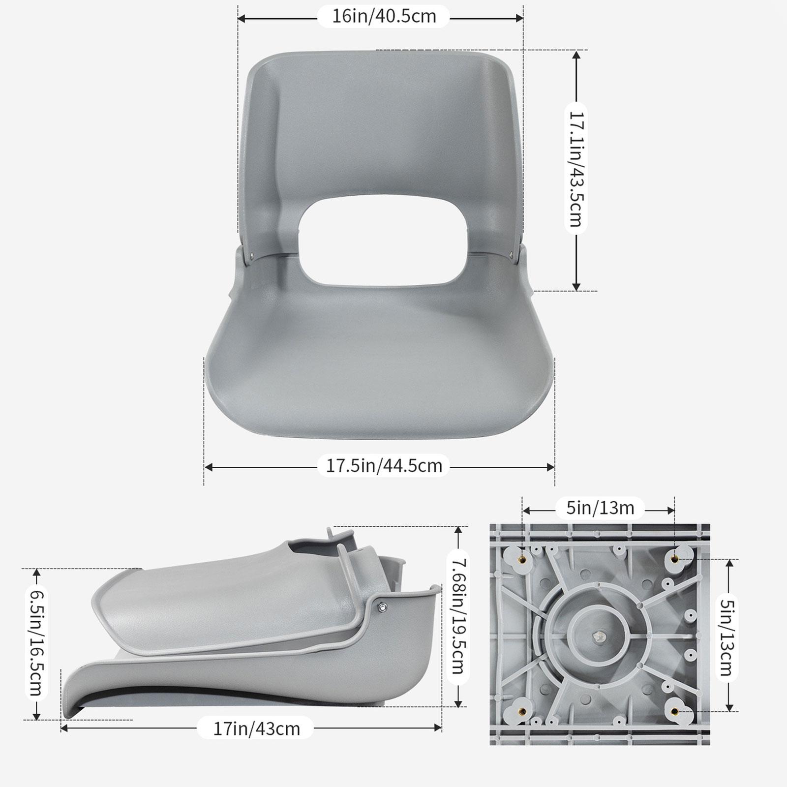 Fishing Boat Seat - Asiento Plegable para Barco, Respaldo Alto,