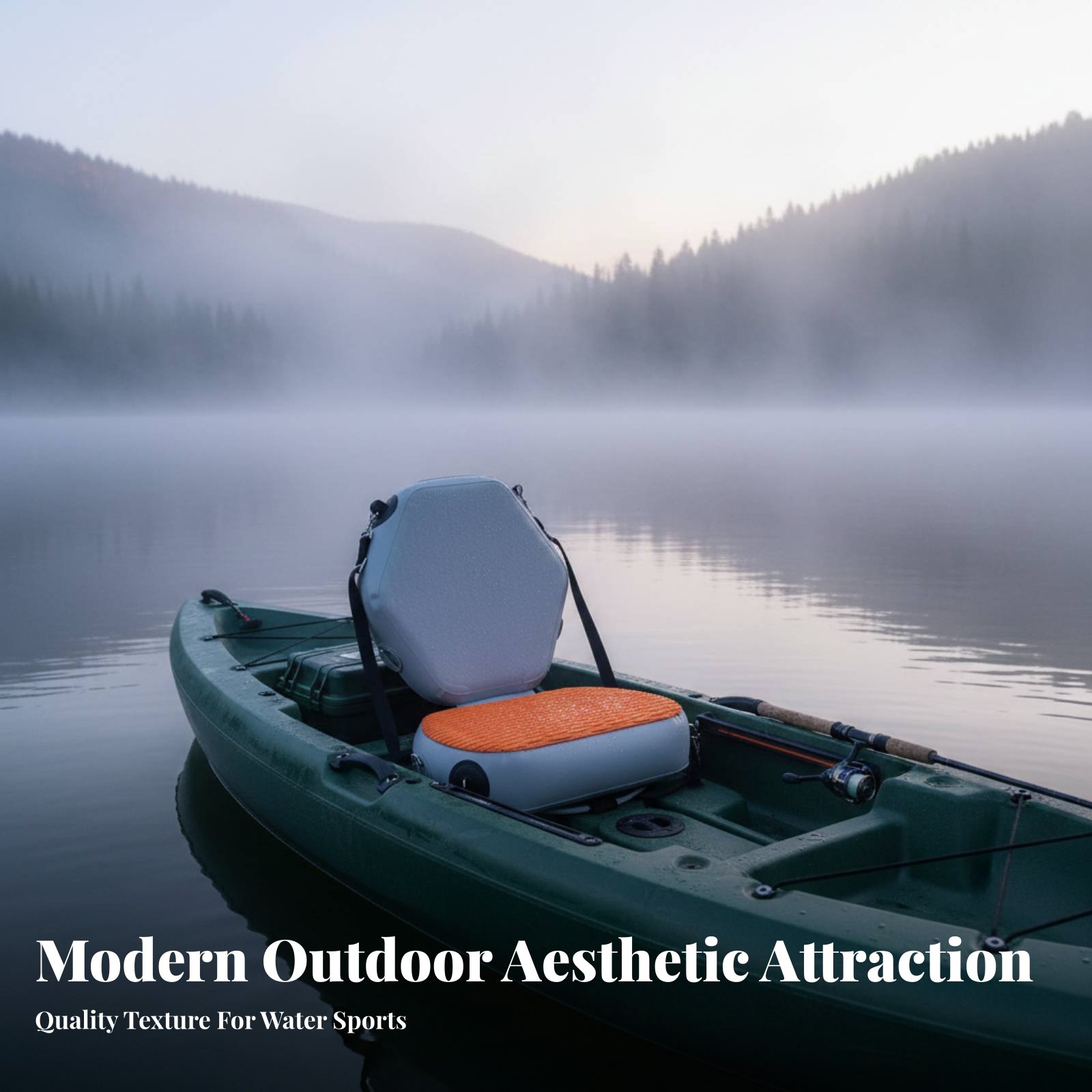 Fishing Boat Paddle - Asiento inflable para kayak, resistente al