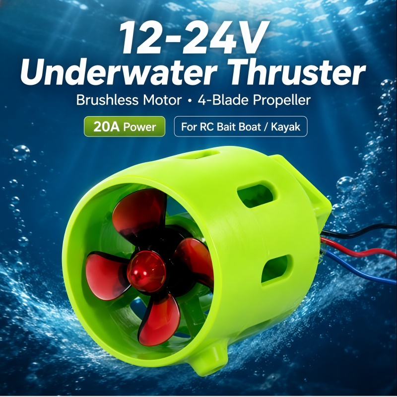 Fishing Boat Trolling Motor - Propulsor Subacuático sin Escobillas de 12-24V