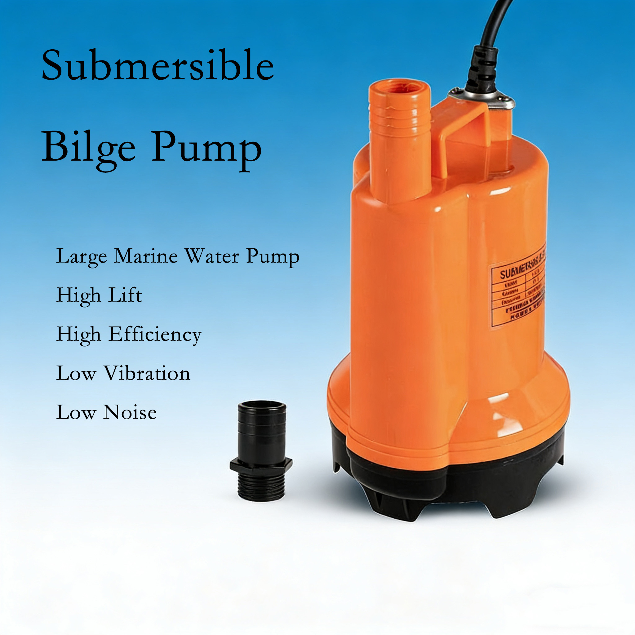 Fishing Boat Bilge Pump - Bomba de Agua Sumergible de 12V