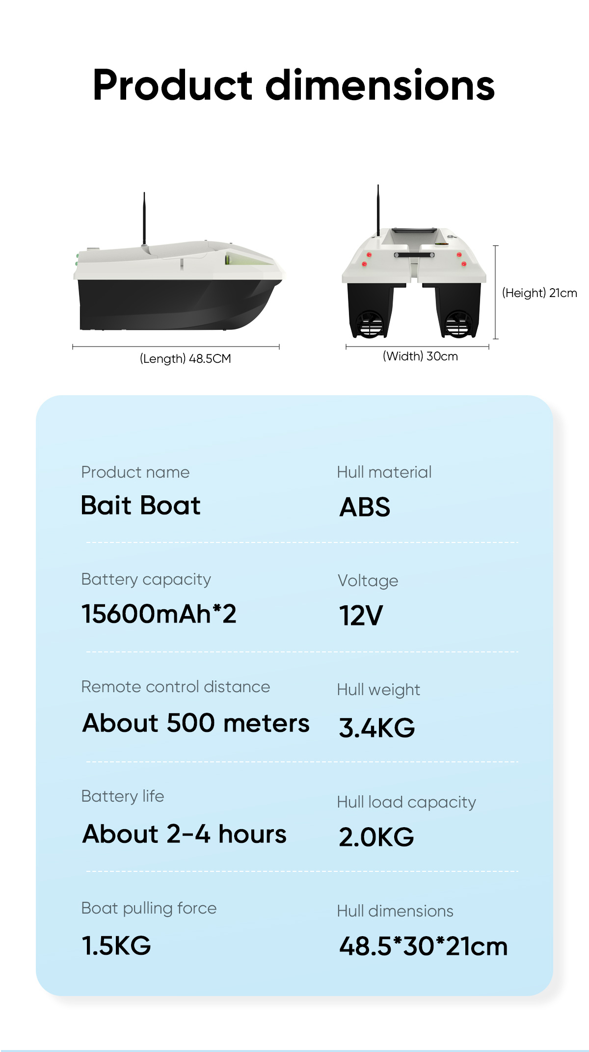 Barco Cebador de Pesca RC con  - Fishing Boat Gps reseña y precio