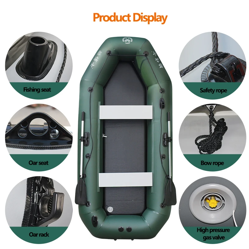 Bote inflable de PVC con cubie - Fishing Boat Trailer reseña y precio