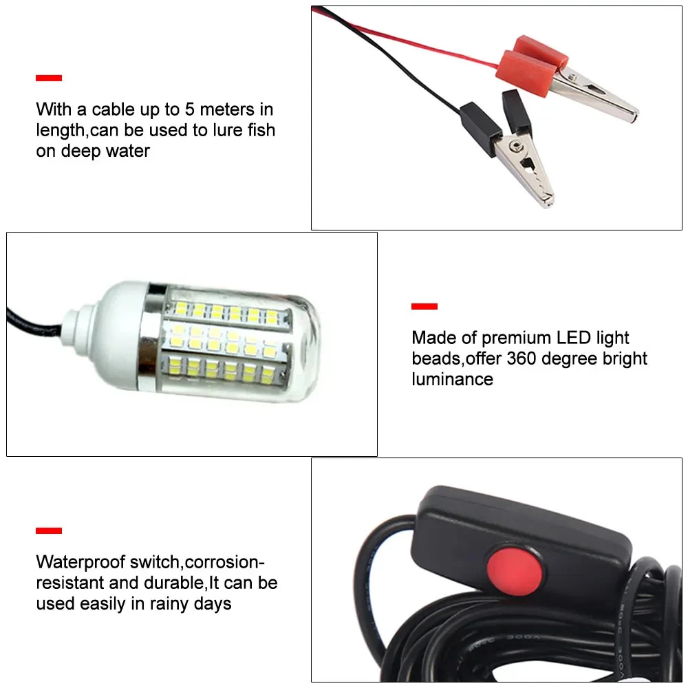 Lámpara subacuática de 12V, 15 - Fishing Boat Navigation Light reseña y precio