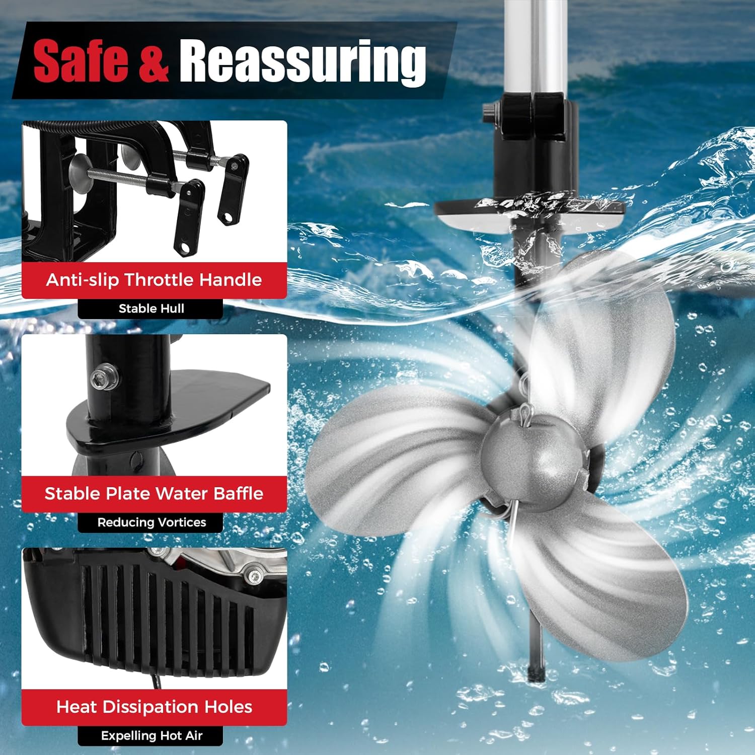 Motor fueraborda de 4HP, motor - Fishing Boat Outboard Motor reseña y precio