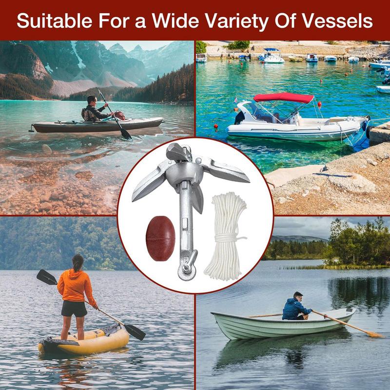 Kit de sistema de anclaje de b - Fishing Boat Anchor reseña y precio